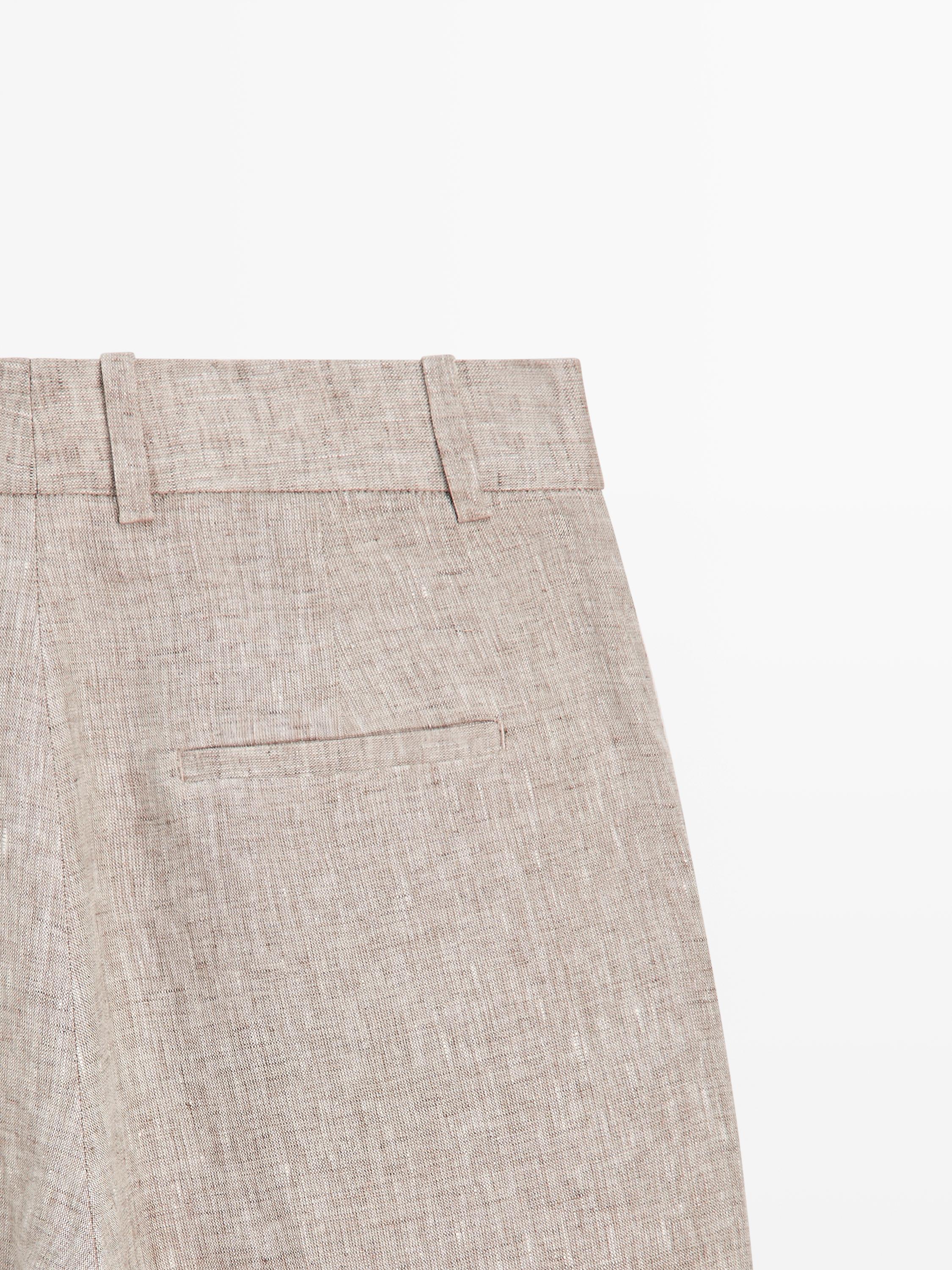 Linen suit trousers